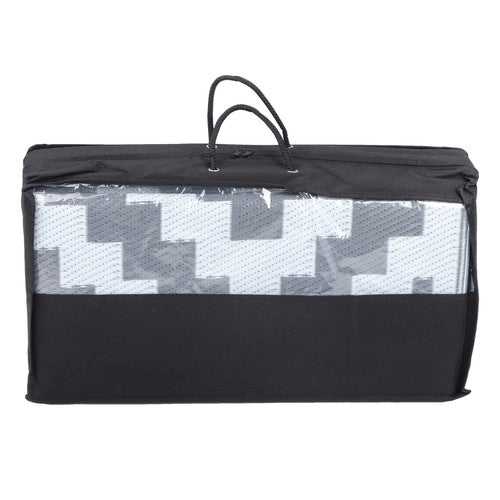 8x10ft Waterproof Outdoor Rug Outdoor Plastic Straw Rug For Camping Gray & White