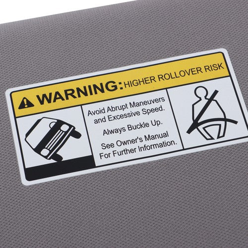 Gray Plastic Passenger Side Sunvisor With Lights And Mirror For Honda CR-V 17-22