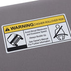 Gray Plastic Passenger Side Sunvisor With Lights And Mirror For Honda CR-V 17-22
