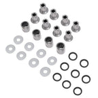 Silvery A Arm Bushing Bearing Shaft Kit for Kawasaki KFX400 Suzuki LTZ400 Z400