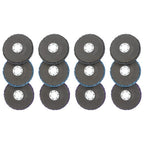 12 Pack: 4-1/2 x 7/8 Inch Diamond Grinding Discs Set 3 Colors for Angle Grinder
