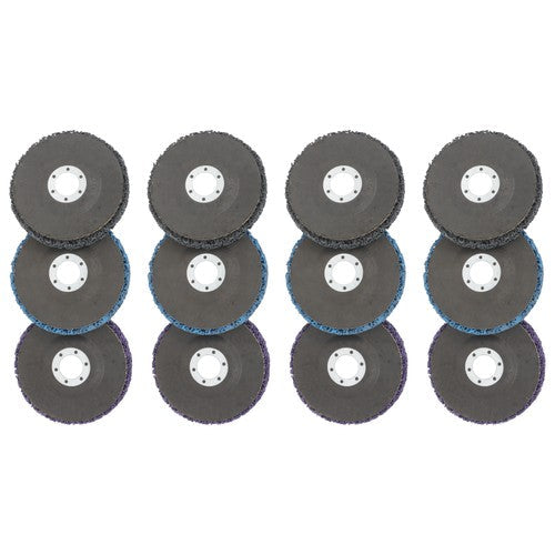 12 Pack: 4-1/2 x 7/8 Inch Diamond Grinding Discs Set 3 Colors for Angle Grinder