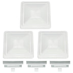 3Pcs Fit for 14 x 14 Roof Vent Cover Camper RV Trailer Ventline White