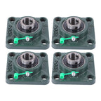 4Pcs UCP204-12 Cast Iron Pillow Block Flange Bearings - 3/4" hole with seat