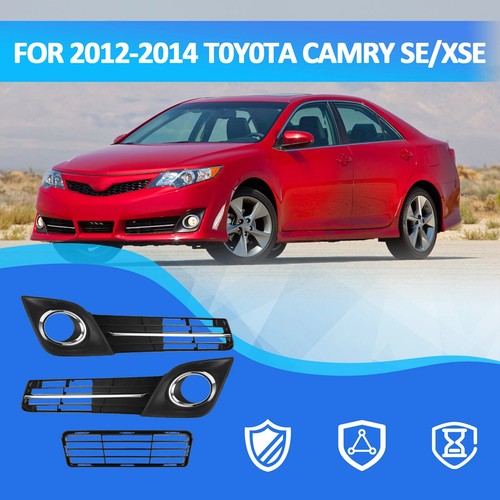 Upper & Lower Grille Halogen Fog lights for Toyota Camry SE 2012-2014 6PCS