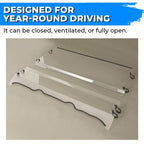 Plastic Clear Full Size Front Windshield For Polaris Ranger XP 500 800 2009-2024