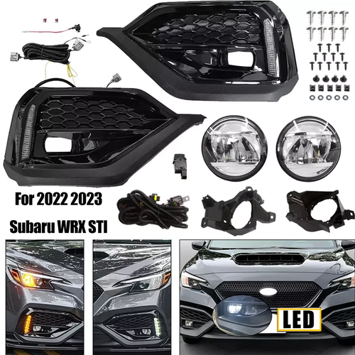 ZZ2V00365 LED Turn Signal DRL Fog Bezel Lamps for 2022 2023 for Subaru WRX STI