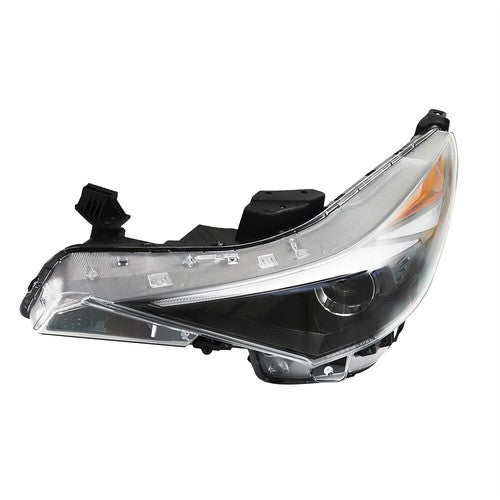 Black Halogen LH/Driver w/LED Headlight Projector For Hyundai Elantra 2021-2022