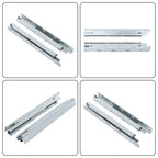 4Pair 18Inch Undermount Soft Close Drawer Slides with 3D Adjustable Lock Device
