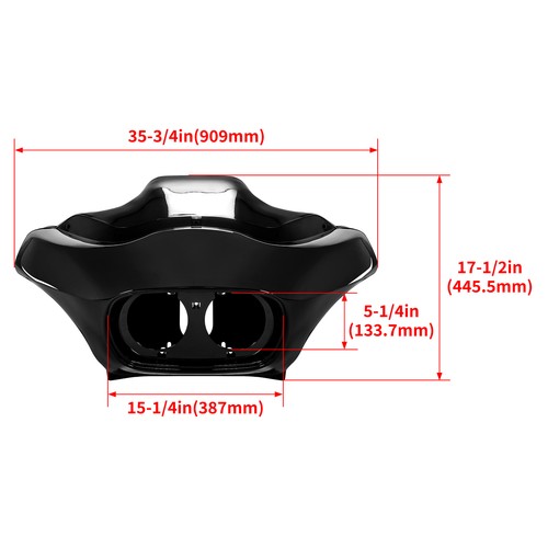 For Harley 1998-2013 1999 Road Glide FLTR EFI  Black ABS Inner & Outer Fairing