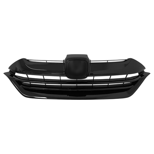 Front Bumper Gloss Black Mesh Grille Grill for 2017-2019 for Honda CR-V