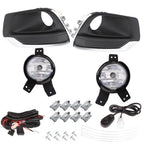 For Chevy Trax 2017-2018 Pair of Front Fog Lights Lamps w/Wiring+Switch Kits