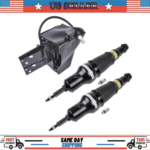 2 Air Suspension Shock Absorber + 1 Compressor For Infiniti QX56 2011-2013 Rear