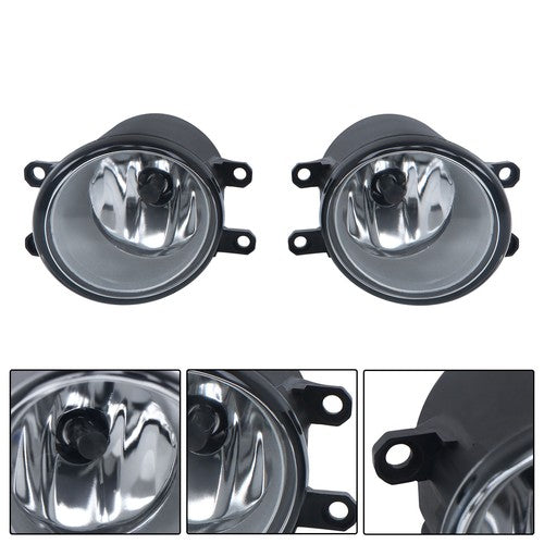Clear For Toyota Yaris Hatchback 2006-2008 Fog Light Lamp Assembly W/Black Bezel