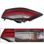 Black Passenger Side Tail Light For Nissan Sentra 2021-2023 Rear RH Outer Lamp