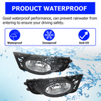 For 2009 2010 2011 Honda Civic Sedan Clear Lens Fog Lights W/Bulb Switch Wiring