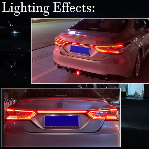 LED Dynamic Rear Red Lens Turn Signal Tail Light for Toyota Camry 2018-2024