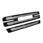 Grille Covers Grill Overlay Gloss Black for 2019-2022 for GMC Sierra 1500 SLT AT4