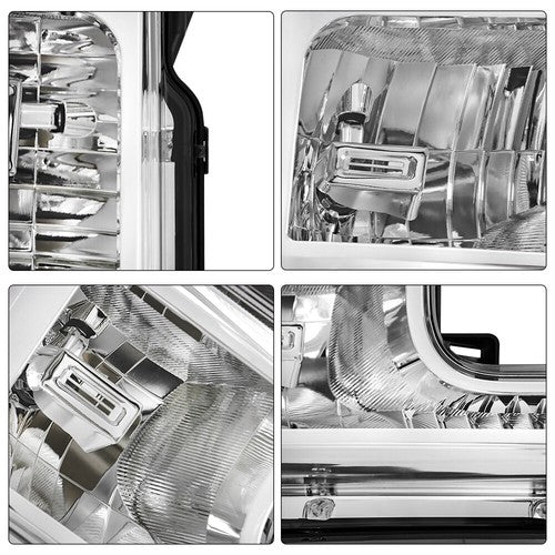Front Headlight For Ford F250 F350 F450 2020-2022 Halogen Left Single Clear Lens