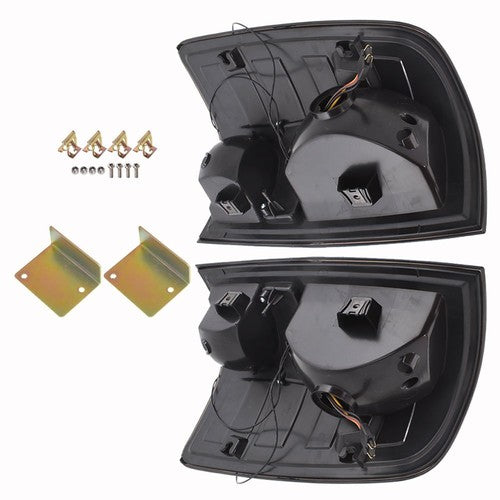 Black Housing Smoked Lens Tail Lights Brake Lamps Fit For Dodge Ram 1500 09-18