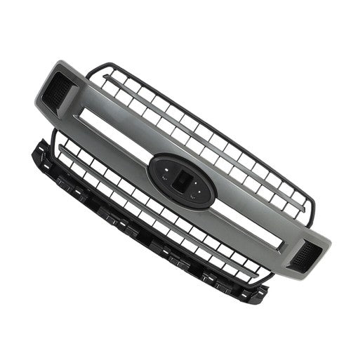 Plastic Gray Front Upper Hood Grille New For Ford F-150 XLT XL 2018 2019 2020