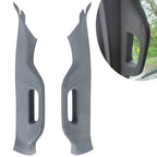 Left and Right A Pillar Handle Trim Gray for 2011 to 2016 Ford F250 F350 F550
