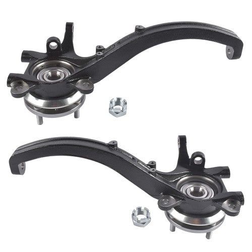 2Pcs Front Steering Knuckle Wheel Hub Bearing Assys For Hyundai Sonata 2002-2005
