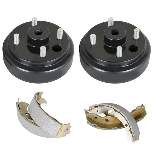 For Ezgo TXT Electric Golf Carts Rear Brake hub Drums Brake Shoe Kit 1996+ New