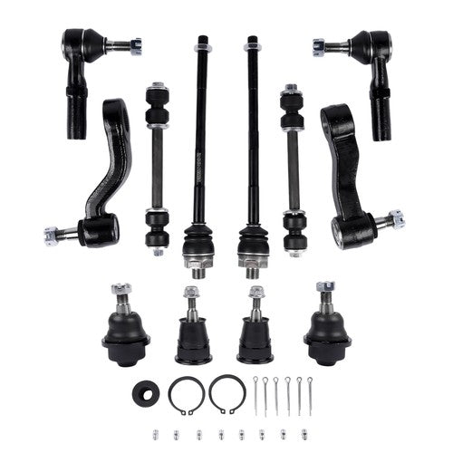 12Pcs Front Ball Joints Tie Rods Idler Pitman Arm for Chevy Silverado 2500 3500