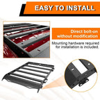 Roof Rack Cargo Carrier Steel For Toyota Tacoma 2005 To 2023 Double Cab 330 Lbs