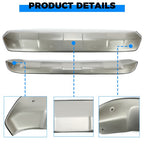 Front Plus Rear Bumper Skid Plate Valance Lower Cover For Toyota RAV4 2019 To 23 Silver