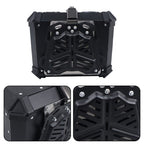 45L Motorcycle Top Box with Safety Lock Waterproof Trunk Luggage Storage Case