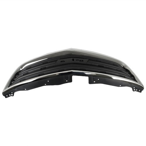 NEW For Chevy Traverse LS LT 13-2017 Front Upper Grille Insert Black/Chrome Trim