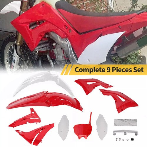 Restyle Plastic Kit Bodywork Fairing for 2002-2007 Honda CR125R CR250R Red White