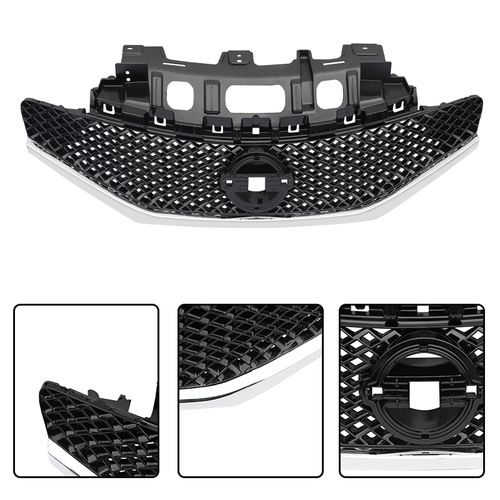 6pcs Front Bumper Upper Lower Grille Fog Lights for 2015-2016 for Nissan Note