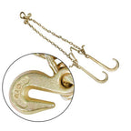 FIT For G70 5/16" V-Chain Bridle w/ 15" Large J Hooks,J-Hook w/ Grab Hooks 3' US