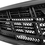 Front Bumper Upper Lower Grille Grill 2PCS for 2013-2017 Cadillac XTS Black