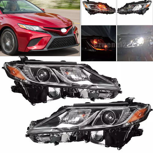 LED Headlights Headlamps LH+RH for Toyota Camry L LE SE 2018 2019 2020 2021-2024