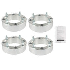 4X Wheel Spacers 4x156 2" 131mm M12x1.5 Silver For Polaris Ranger RZR 2013+