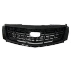 Fit 2013-2017 Cadillac XTS Front Bumper Black Upper Grille Lower Grill 2PCS