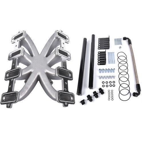 Single-Plane EFI Intake Manifold w/ Fuel Rails 300-137 For GM Gen LS1 LS2 LS6