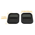 RV Replacement Windows Black 14 W x 16 H Teardrop Style Vertical Slide 2 Pack