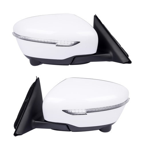 2Pcs Door Mirrors Power Heated with Camera LH & RH for Nissan Rogue 2.5L 2.0L l4
