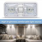 5x RV LED 12V Double Dome Light Ceiling Fixture for Camper Trailer Marine