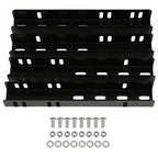 2 Single Axle Trailer Fenders w/ Top Step For 13" Wheels Tires Skirt Boat White