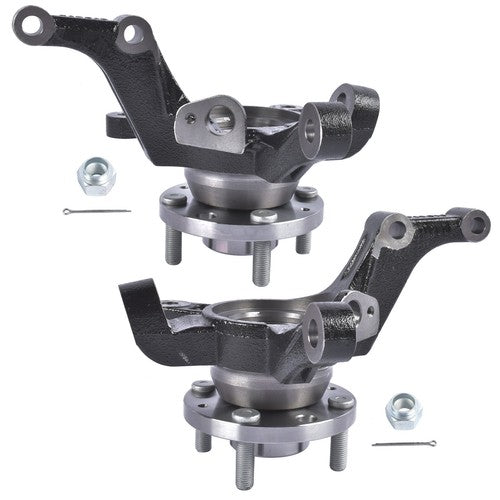 Pair Steering Knuckle Left & Right for Chevy Aveo Aveo5 Pontiac G3 1.6L L4 04-11