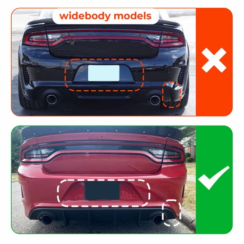 For 2015 2023 Dodge Charger SRT Factory Style Rear Diffuser Bumper Valance Lip PP