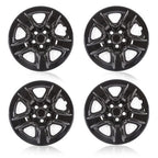 Black Wheel Skins Hub Caps Full Rim Covers For Toyota RAV4 2006-2012 4 Pack 17 Inch