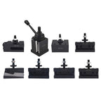 BXA 250-222 New Wedge Type Tool Post For Lathe 10 - 15" With 7PC Tool Holders