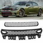 For 2015-23 Dodge Charger RT Scat Pack SRT Style Front Upper Lower Grille Kit